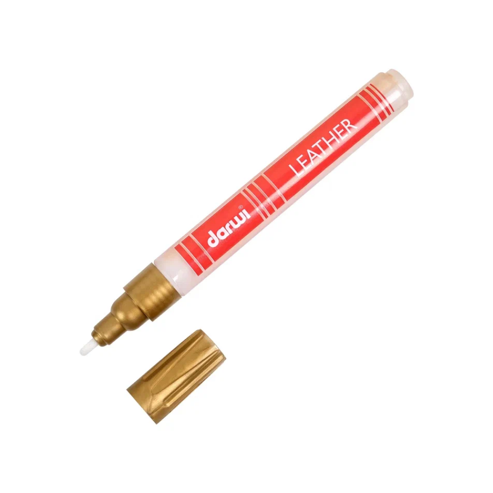 Маркер акриловый для кожи "Darwi", 2 мм, золото