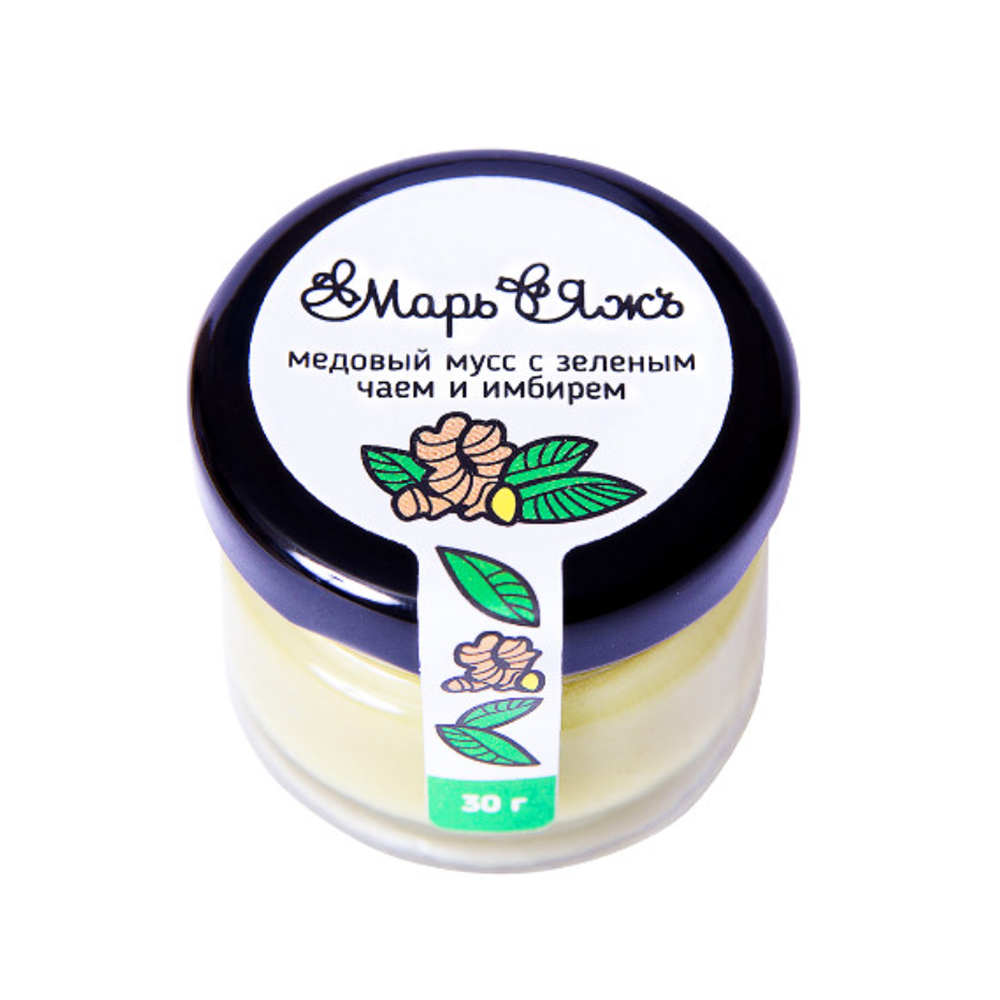 Медовый мусс "МарьЯжъ" с зелёным чаем и имбирём, 30 гр 