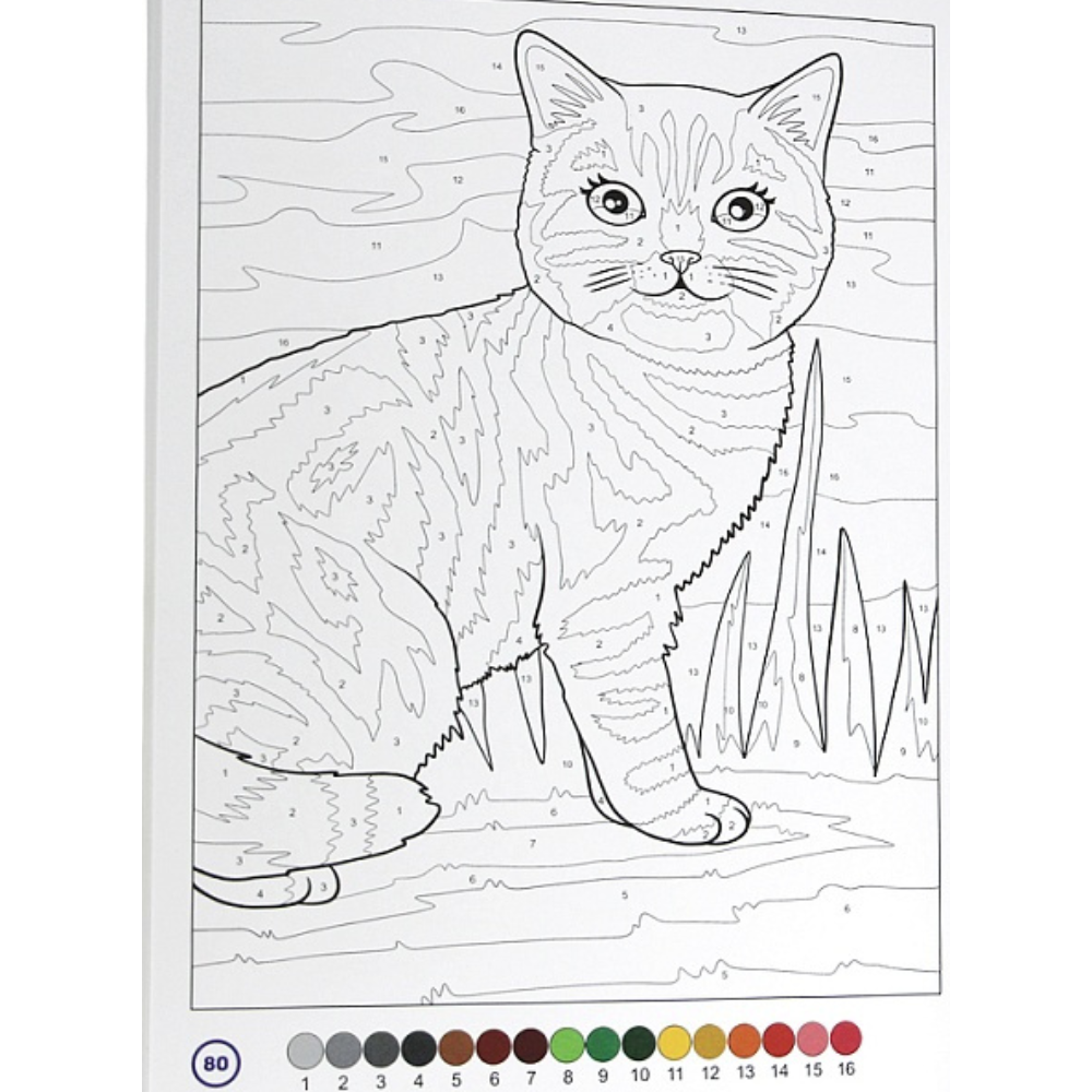 Раскраска по номерам "Кошечки" - 2