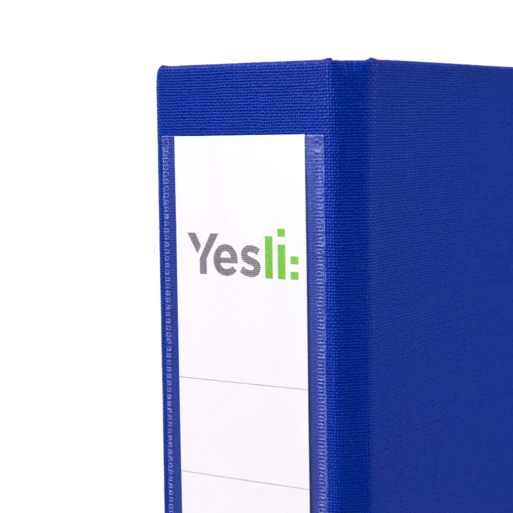 Папка-регистратор "Yesli:", А4, 50 мм, ПВХ Эко, синий - 3