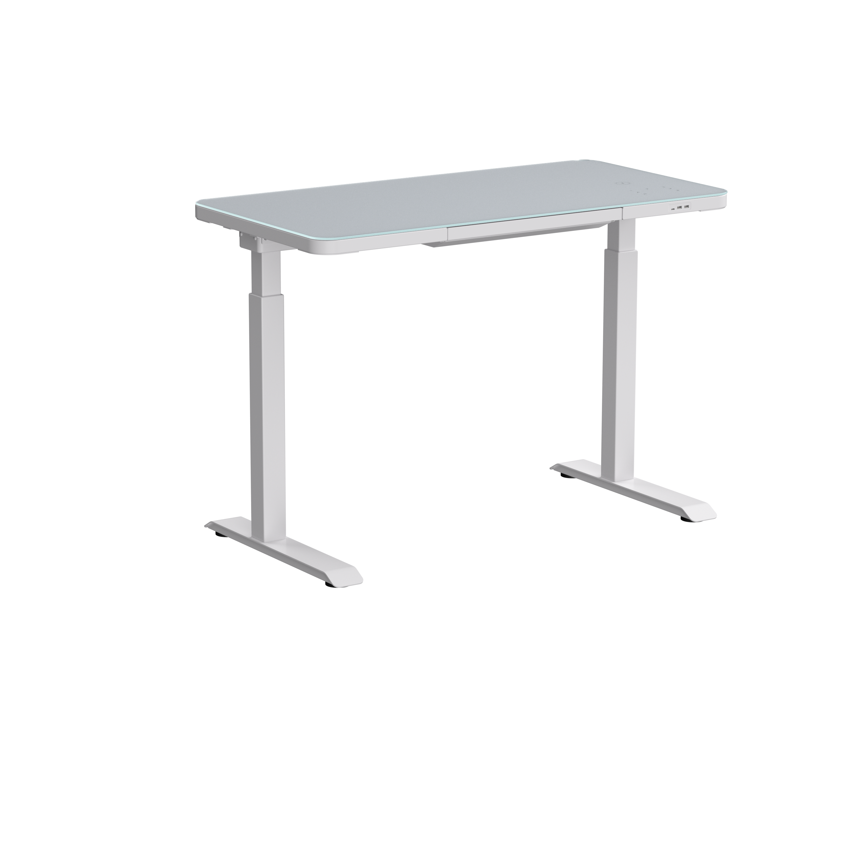 Стол с электроприводом двухмоторный AOKE HOME, белый (AK-GT10-YZF2-W) - 4
