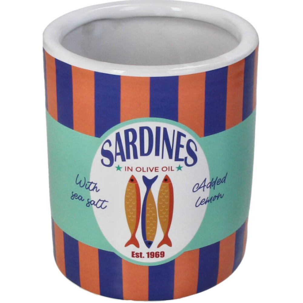 Кашпо "Sardines", фаянс, разноцветный