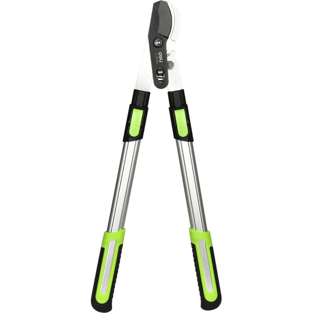 Секатор садовый "Deli", 630-870 мм, телескопический, черный, зеленый