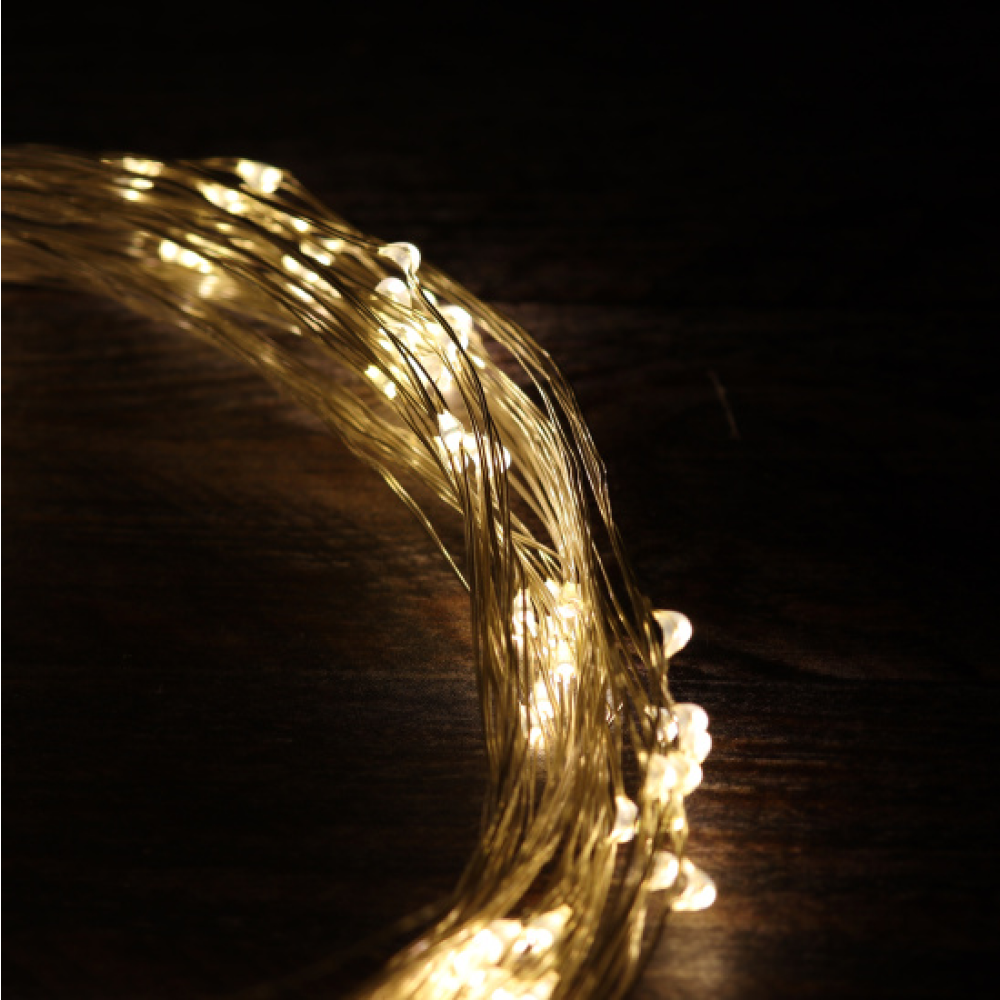 Гирлянда электрическая LED "Нить. Хвост Роса", 2 м, тепло-белый - 4