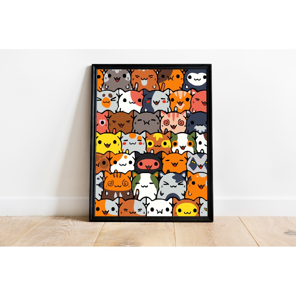 Картина по номерам "Котики" - 6