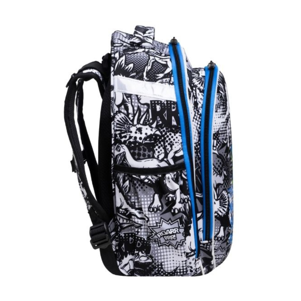 Рюкзак молодежный CoolPack "T-Rex", черный, синий