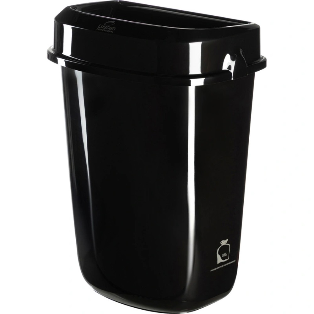 Корзина для мусора Luscan Prof Etalon, 32 л, с крышкой, черный