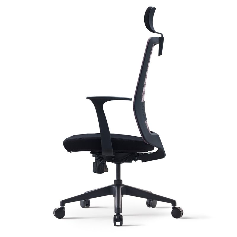 Кресло для руководителя "BESTUHL S30", ткань, сетка, пластик, черный - 5