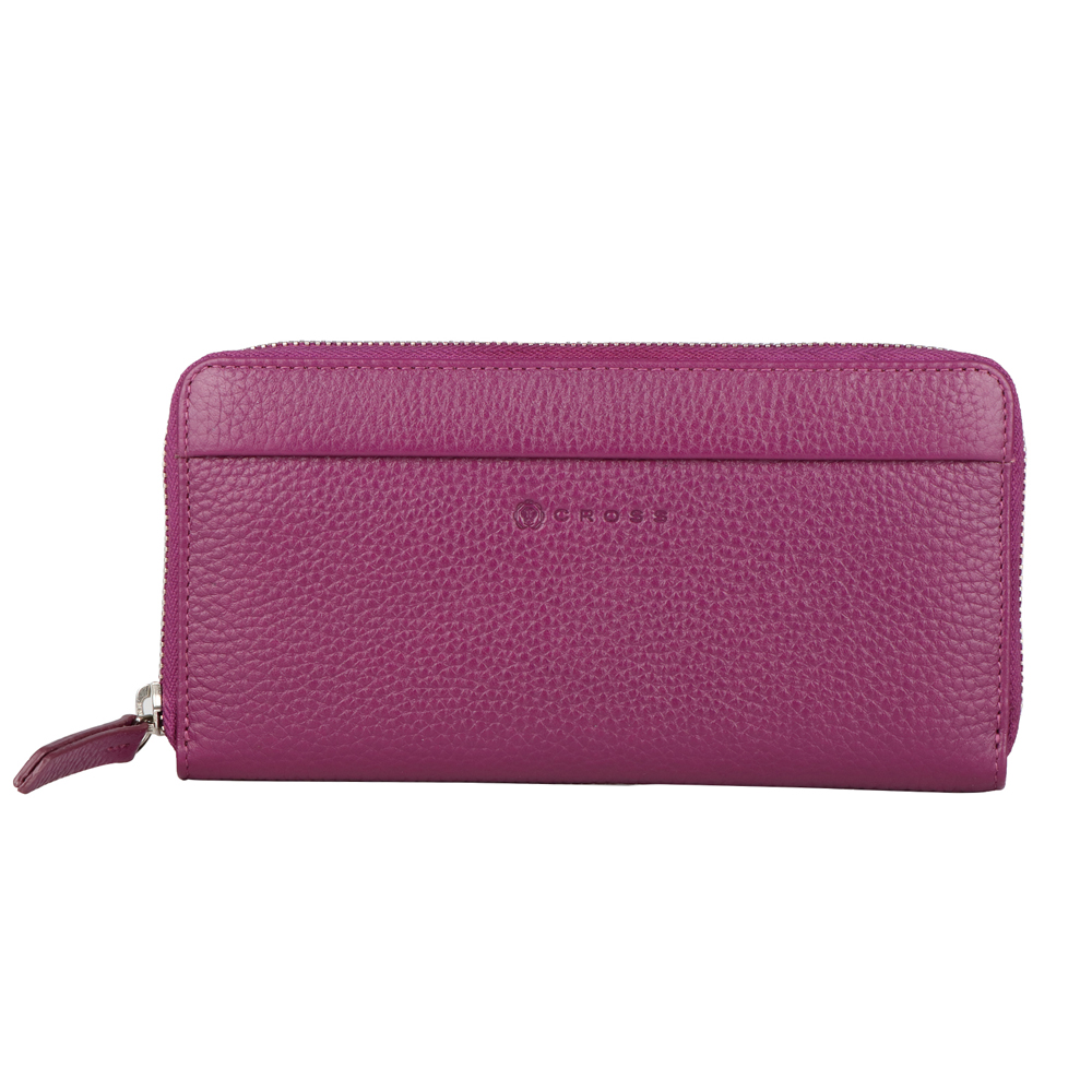 Кошелек "Colors Plum", кожа, сливовый