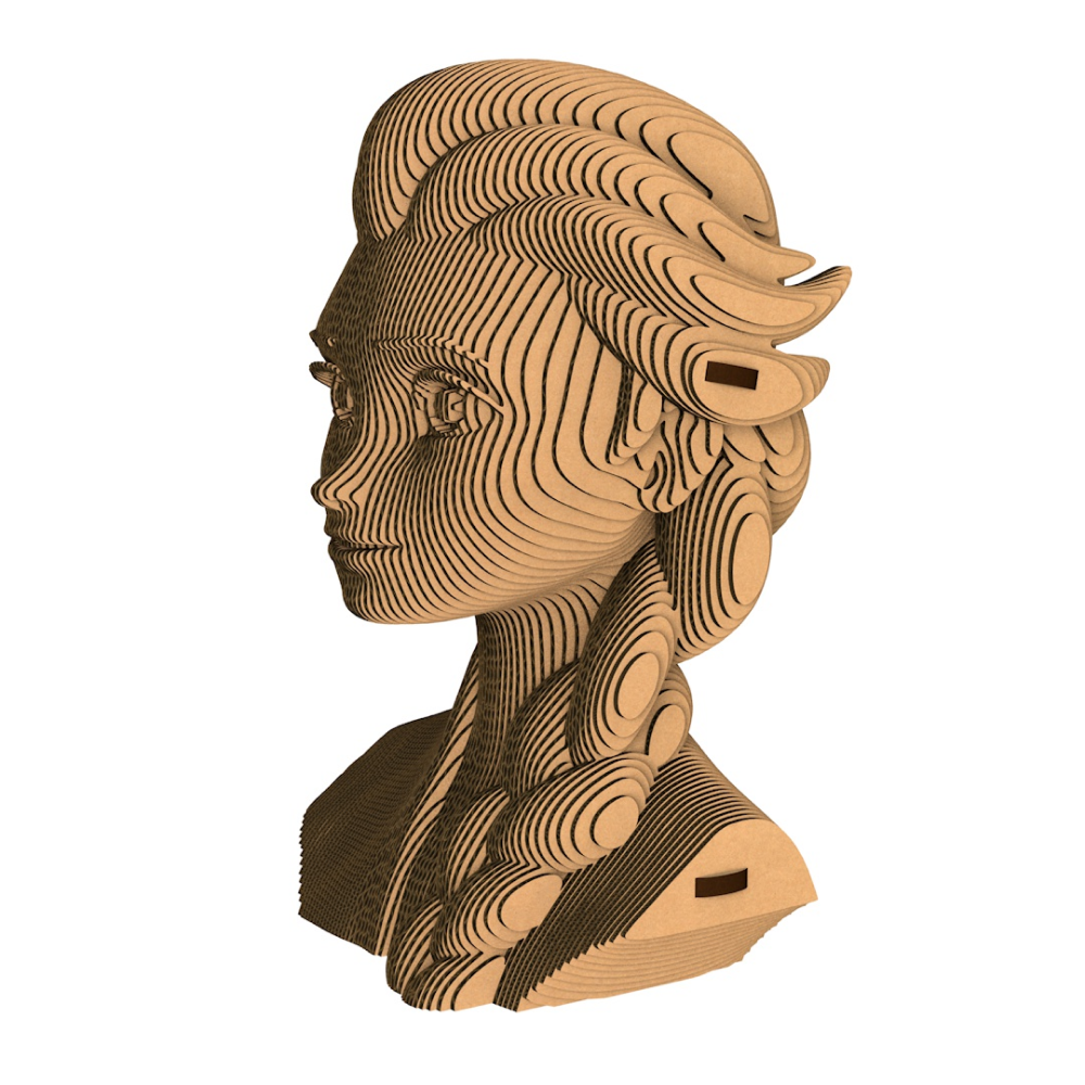 Пазл картонный 3D "Бюст Эльза" - 4