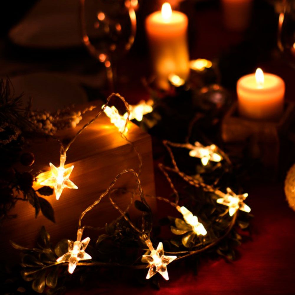 Гирлянда LED "Звёздочки", 1.5 м, теплый белый - 5