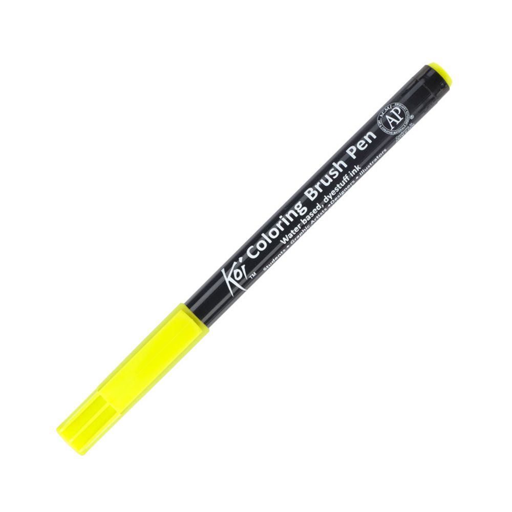 Маркер акварельный "Koi Color Brush", салатовый