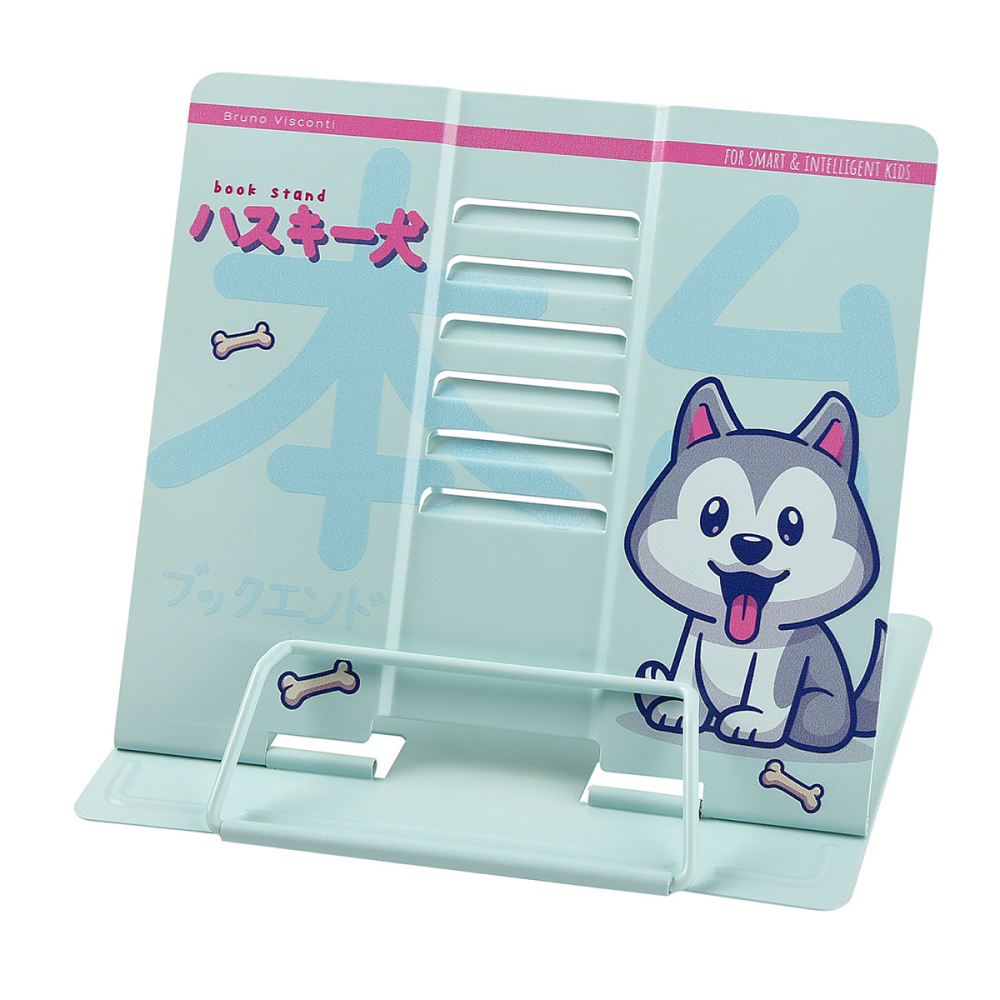 Подставка для книг "Kawaii Animals", металл,  голубой
