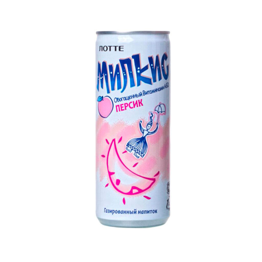 Напиток "Milkis", вкус персика, 0.25 л