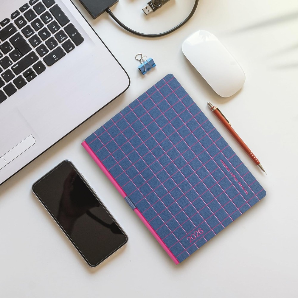 Ежедневник датированный "Back to Basics" 2026, A5, линейка, темно-синий - 7