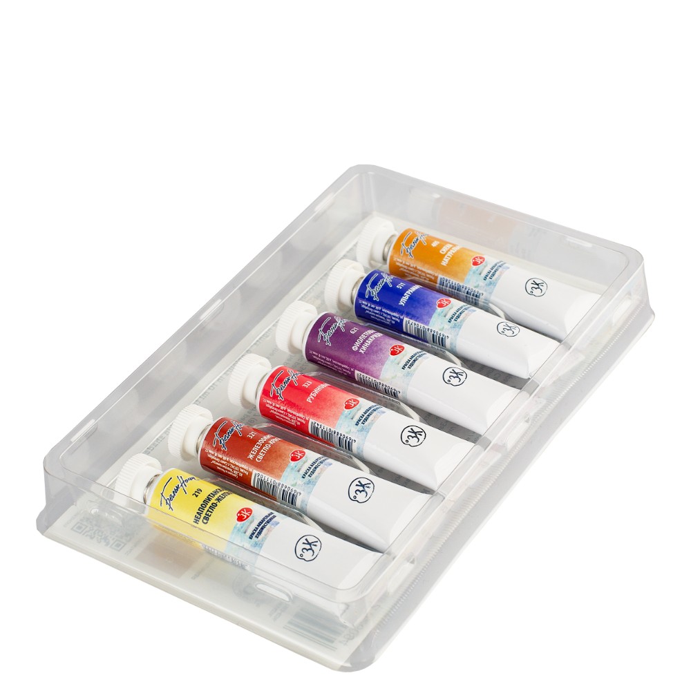 Краски акварельные "Белые ночи оттенки кожи", набор 6 цветов, тубы - 5