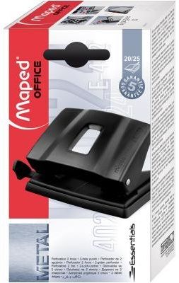 Дырокол Maped "Essential Metal", 25 листов, черный