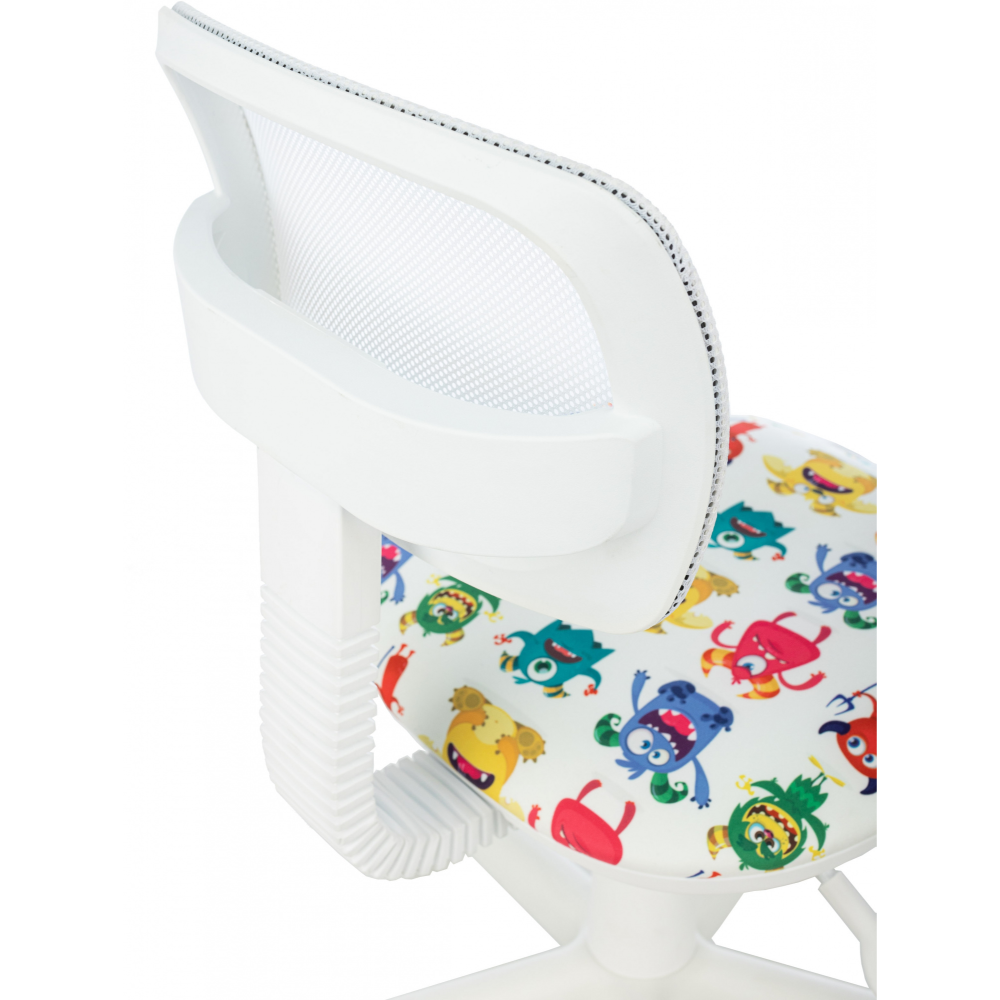 Кресло детское Бюрократ CH-W299, ткань, сетка, пластик, мультиколор монстры - 6