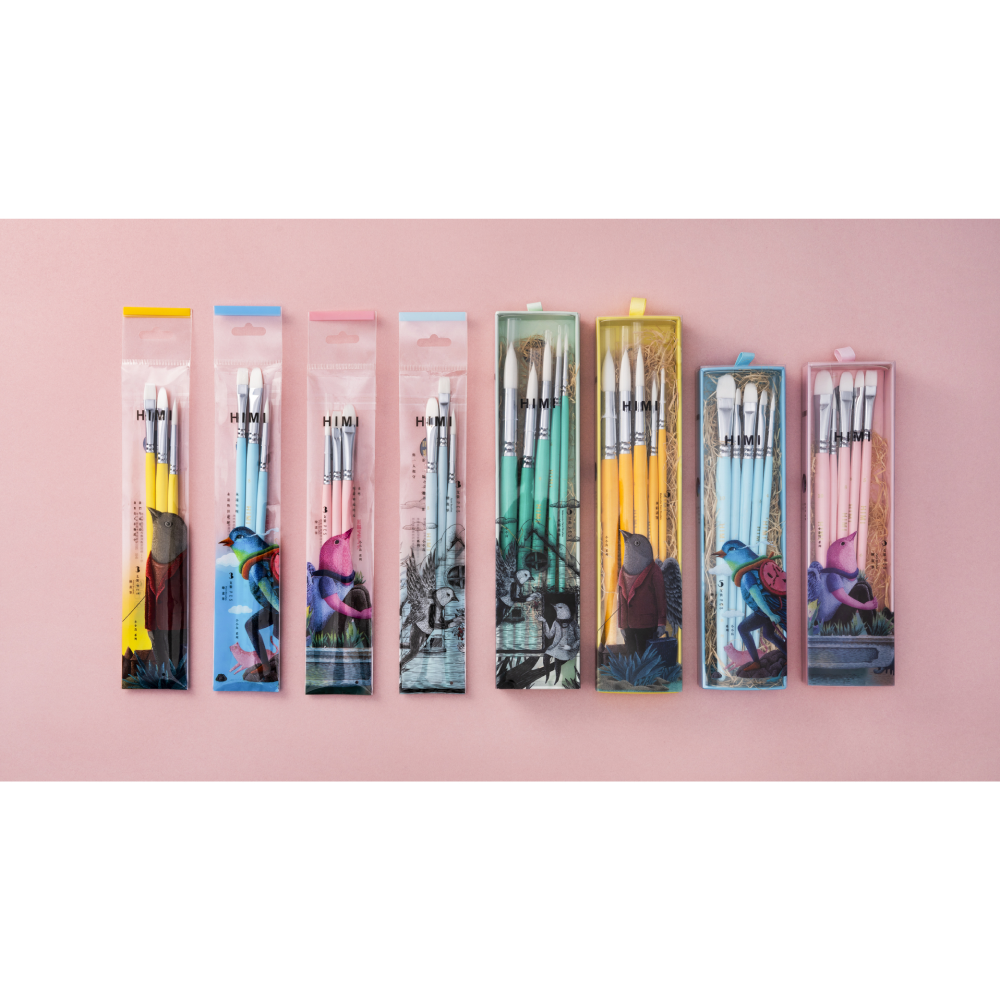Набор кистей для рисования "Himi Miya Little Bird", синтетика, 5 шт - 7
