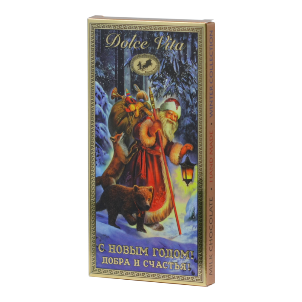 Шоколад молочный Dolce Vita "Дед Мороз", 100 гр