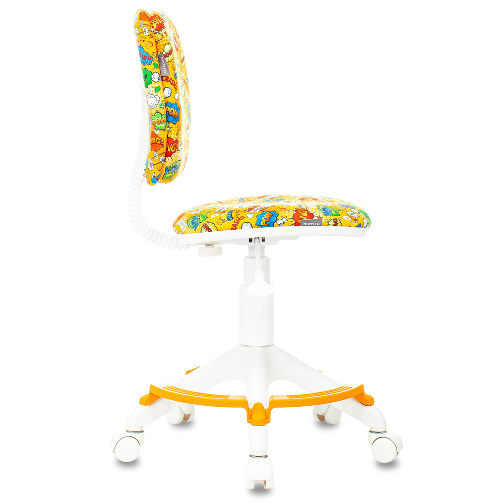 Кресло детское "Бюрократ CH-W204/F", пластик, оранжевый бэнг - 3