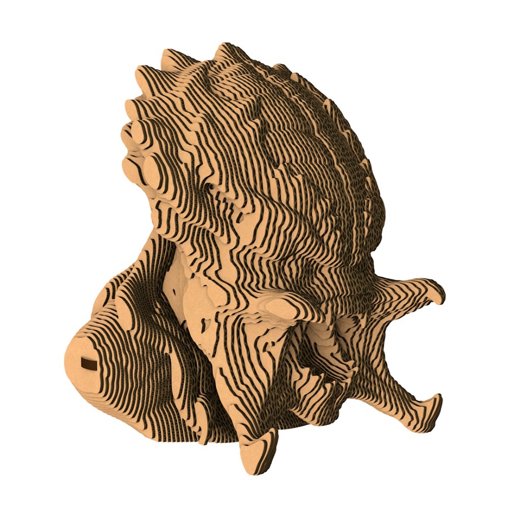 Пазл картонный 3D "Бюст Хищник"