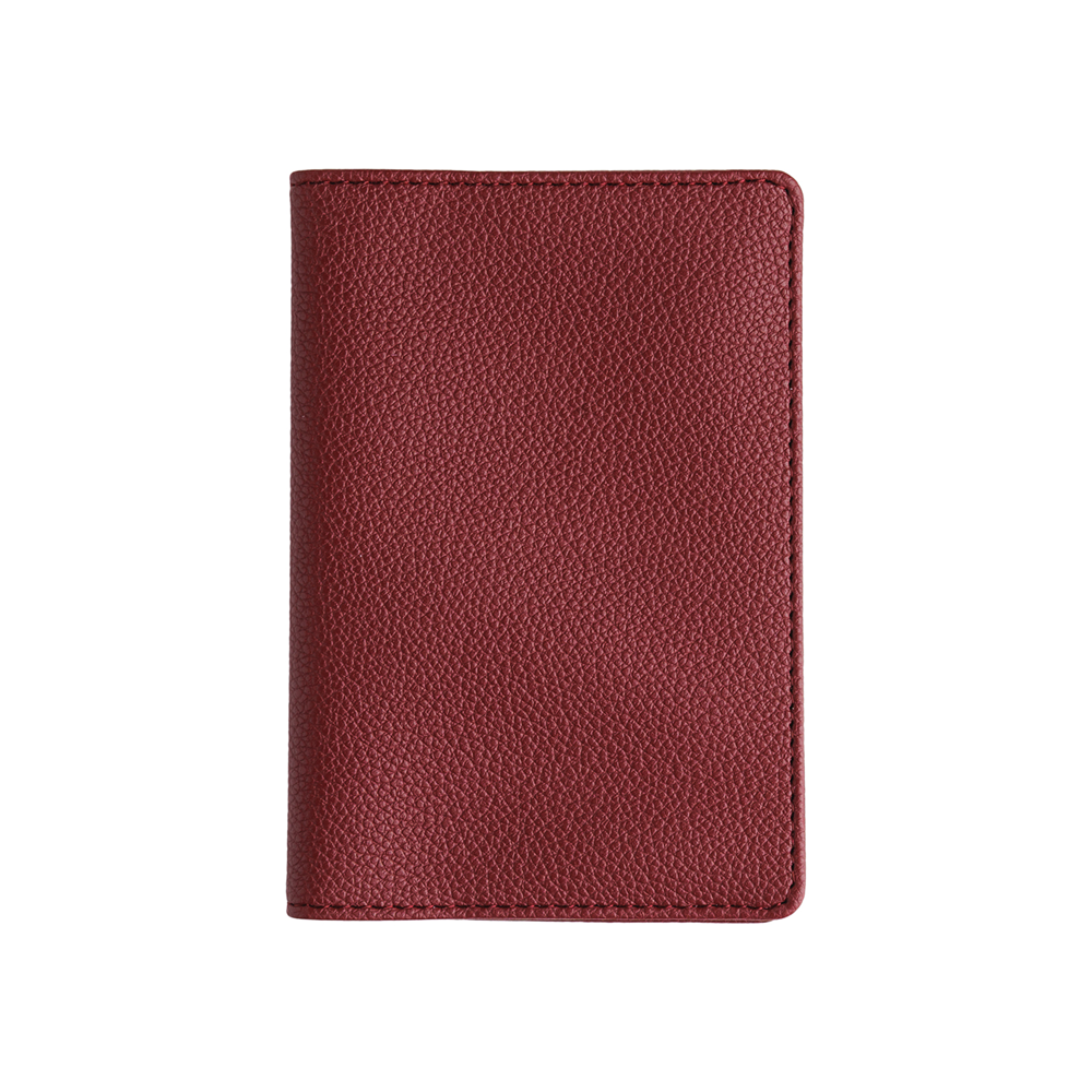 Обложка для паспорта "Бордовый", кожзам