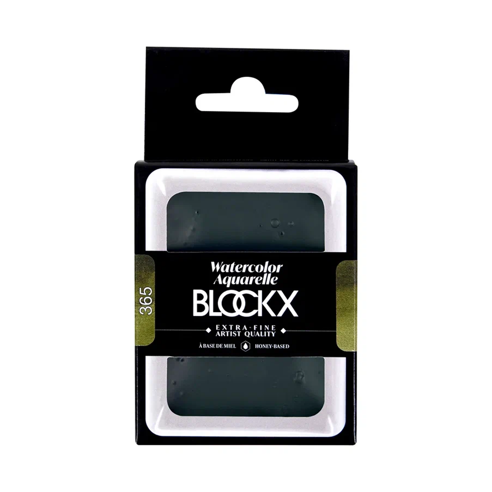 Краски акварельные "Blockx. Giant pan", 365 оливковый зеленый, 18 мл., кювета