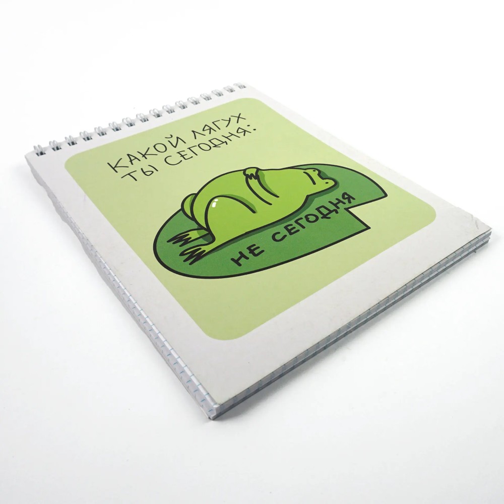 Блокнот "Какой лягух ты сегодня?", A5, 60 листов, в клетку, зеленый - 2