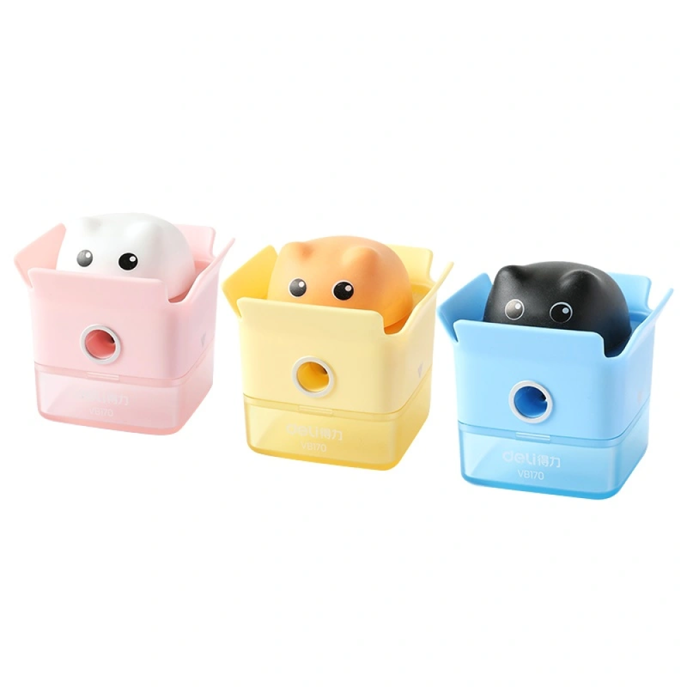 Точилка "Deli EH577", 1 отверстие, ассорти