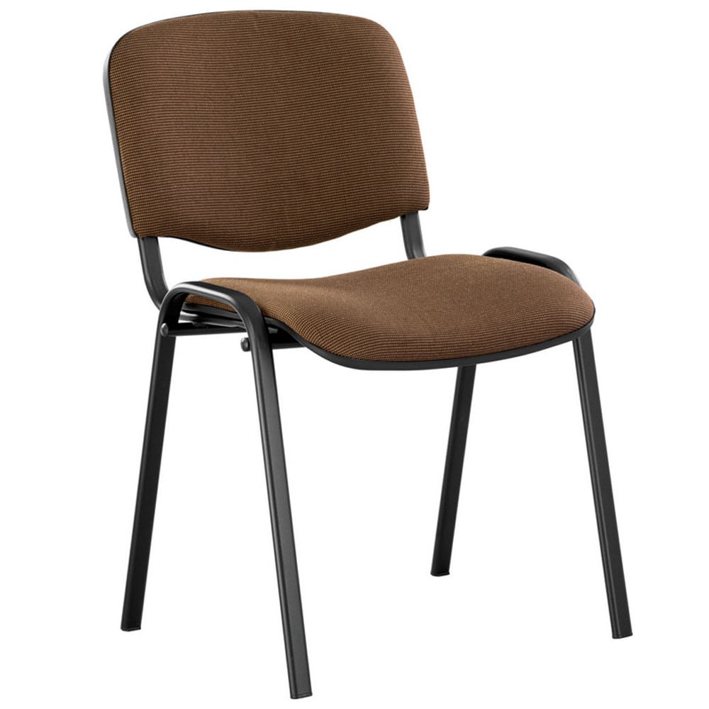 Стул офисный "Iso Black", ткань, металл, коричневый