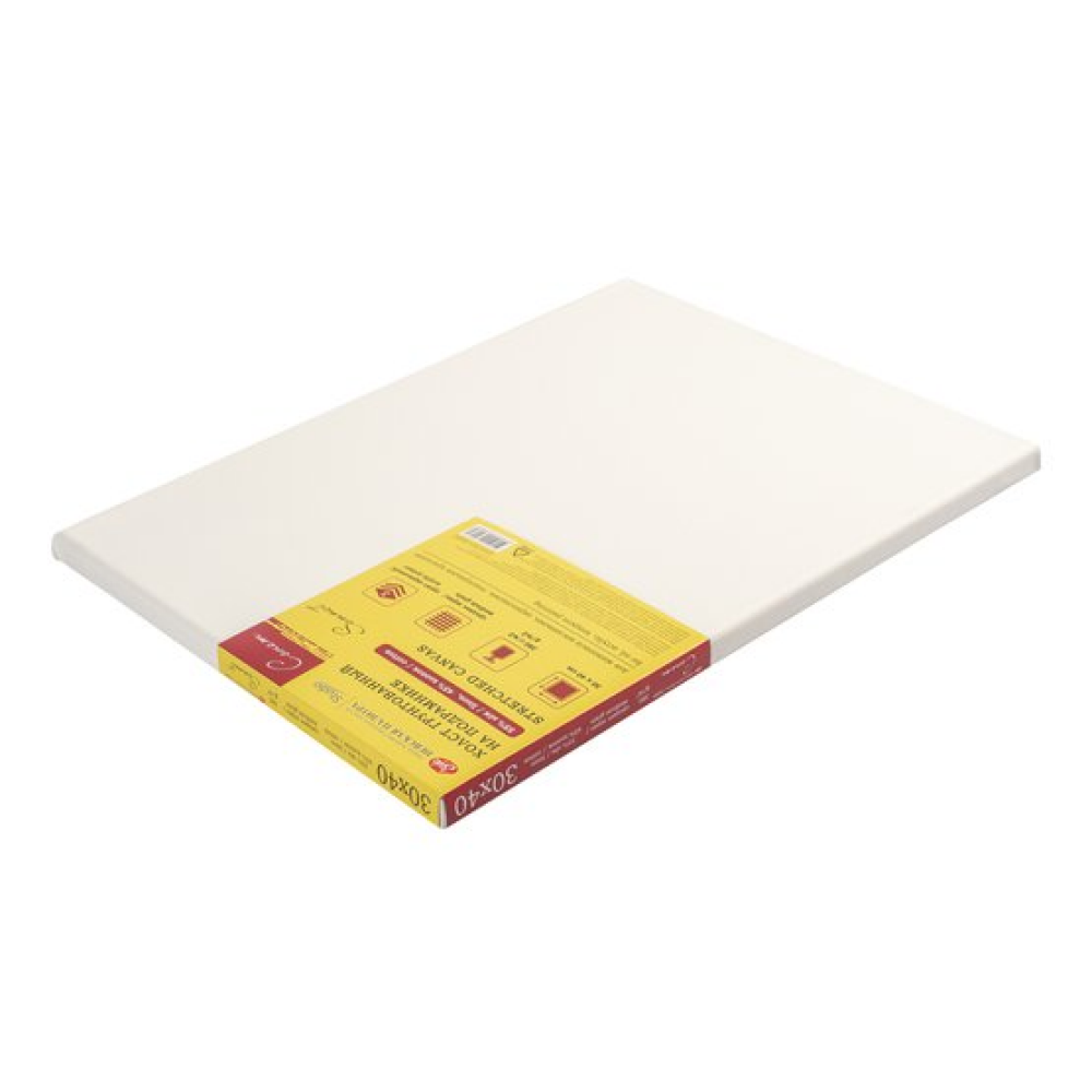 Холст на подрамнике "Сонет", 30х40 см, хлопок, 380 г/м2, среднее зерно