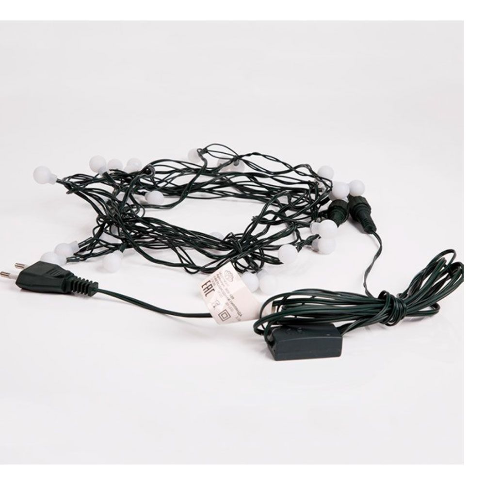 Гирлянда электрическая LED "Мультишарики", d15ммx5м, темно-зеленый - 4