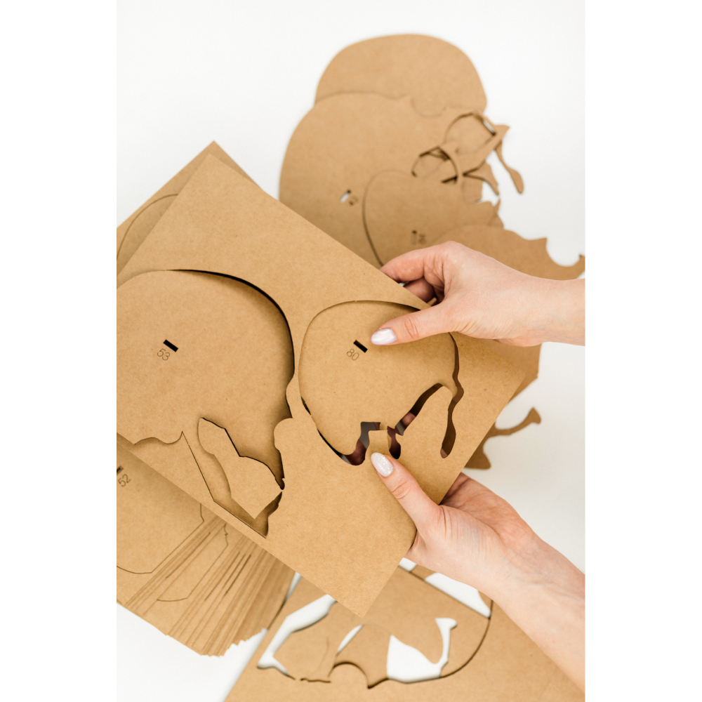 Пазл картонный 3D "Череп" - 3