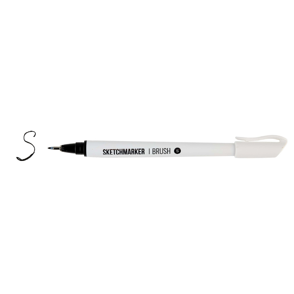 Ручка капиллярная "Sketchmarker brush small", черный