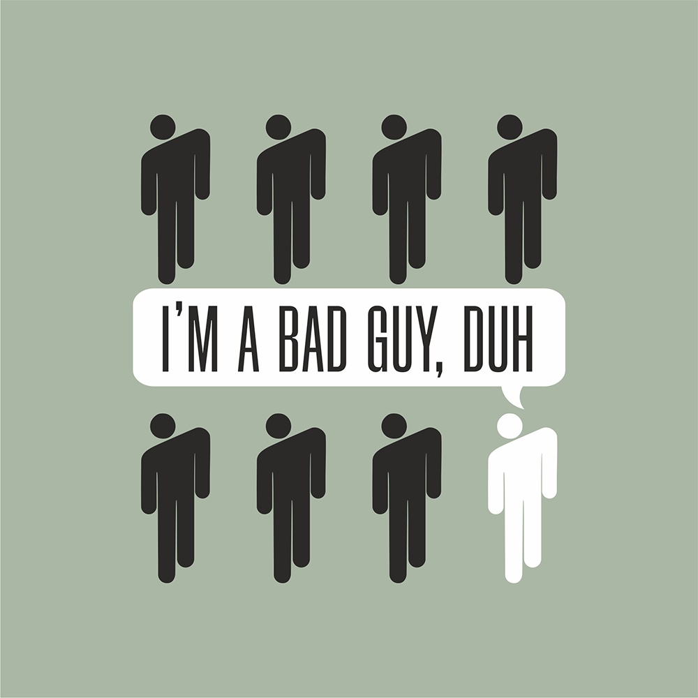 Сумка-оверсайз «I’m a bad guy» из хлопка, 340 г/м2, оливковый   