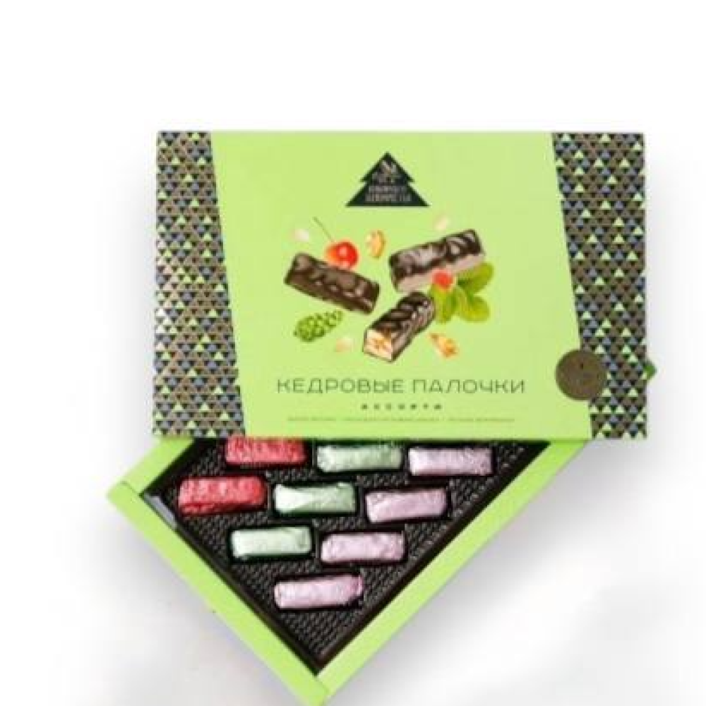 Конфеты "Сибирские конфеты", кедровые палочки, ассорти, 110 г
