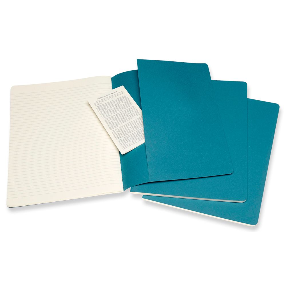 Блокнот "Cahier Journal Xlarge", А4, 190x250 мм, 60 л, 3 шт, голубой - 4