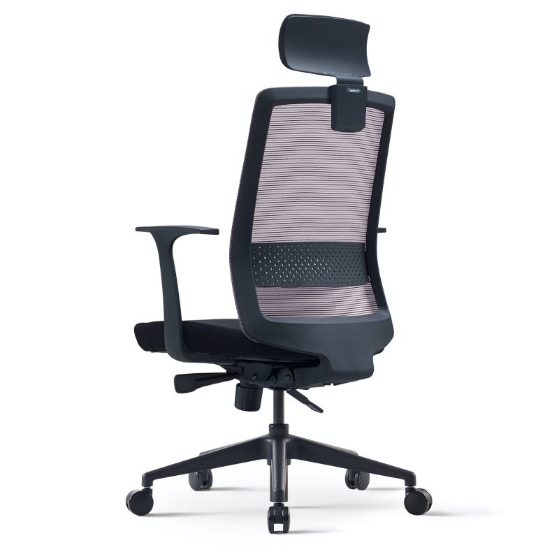 Кресло для руководителя "BESTUHL S30", ткань, сетка, пластик, черный - 3