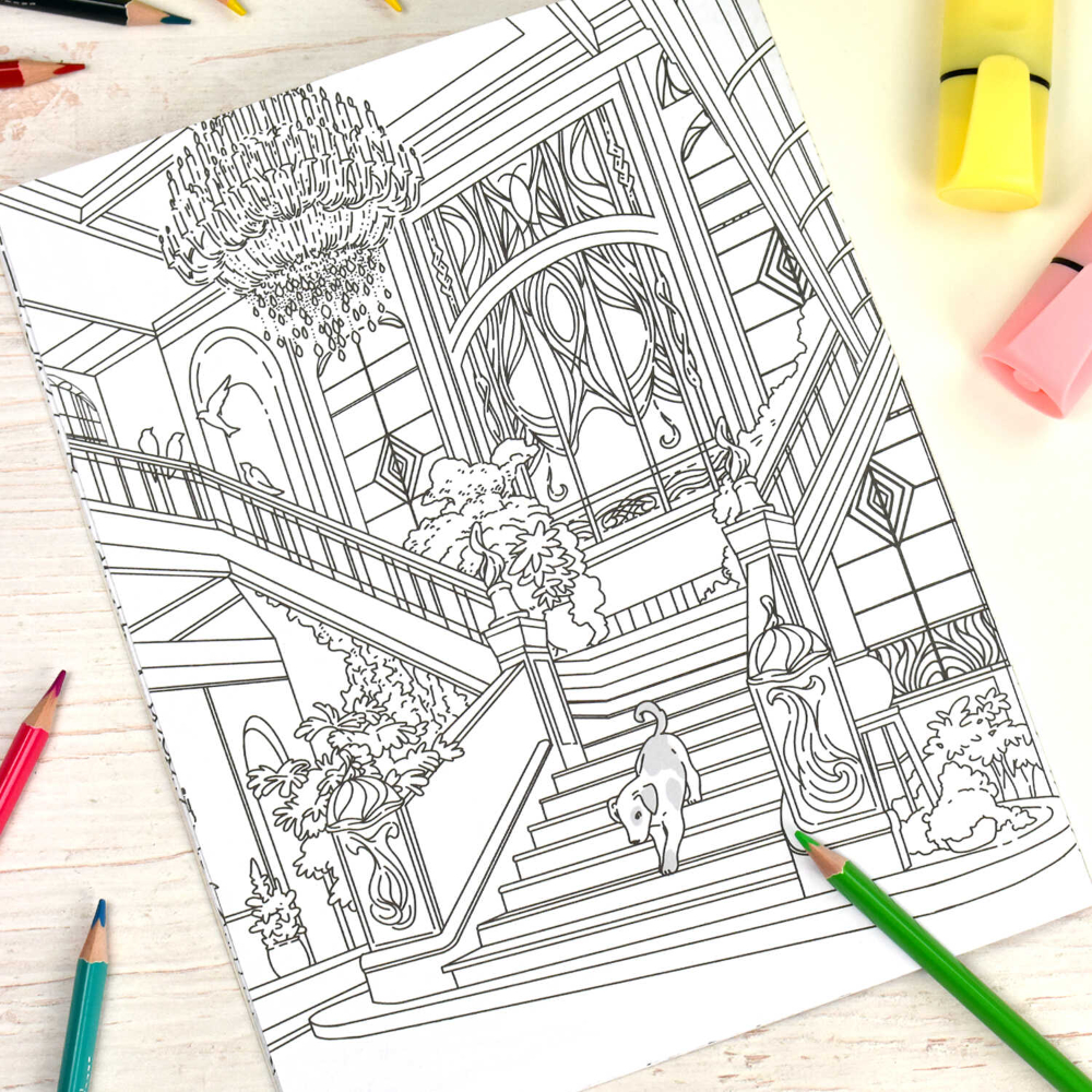 Раскраска "Интерьерная раскраска. Мой волшебый дом" - 4