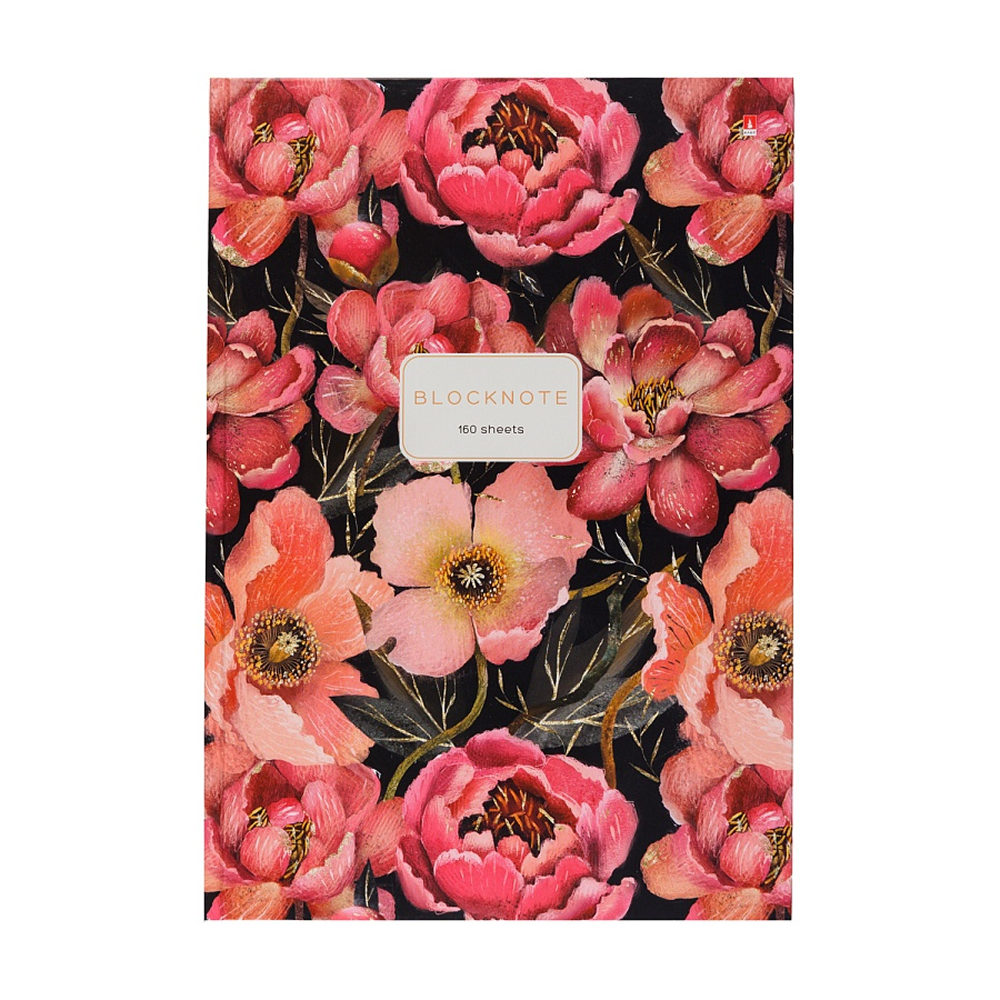 Блокнот "Flora. Pink Blossom", A4, 80 листов, клетка, розовый