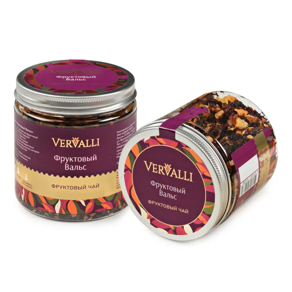 Чай Vervalli "Фруктовый вальс", 90 гр., фруктовый