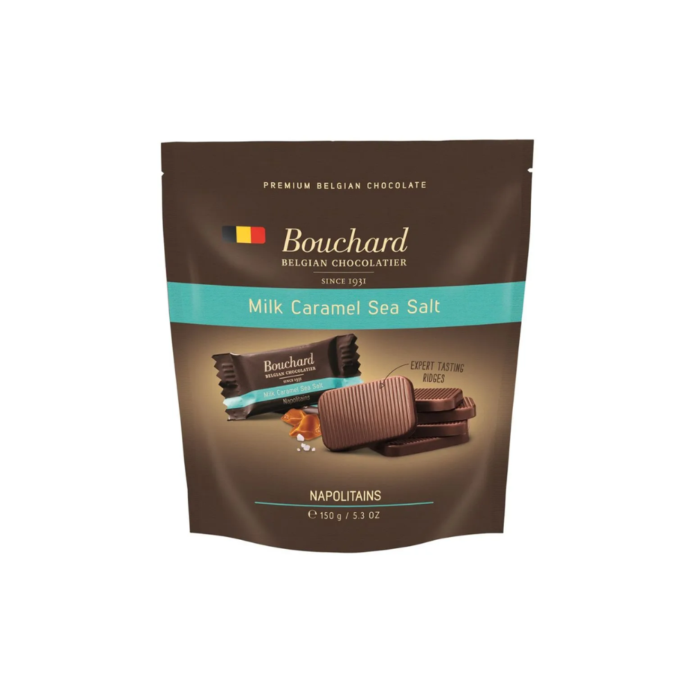 Шоколад молочный "Bouchard", 150 гр, с кусочками солёной карамели