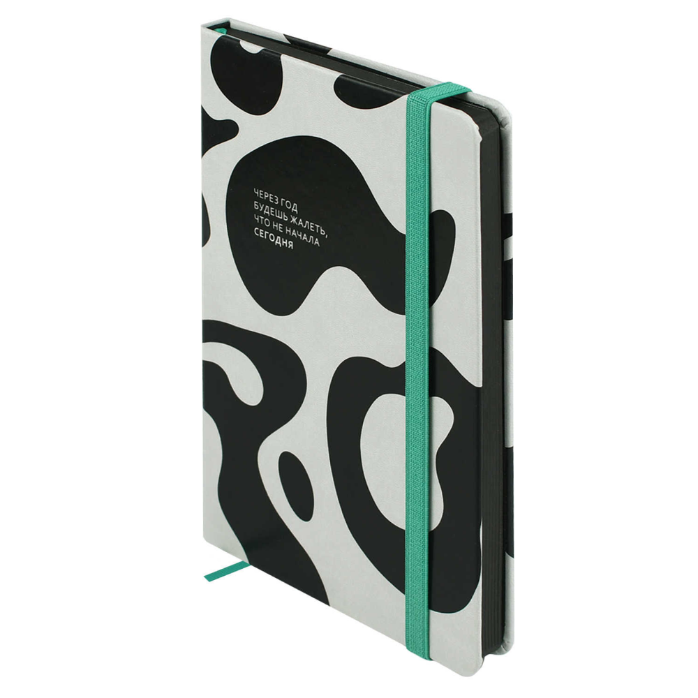 Книга записная "Абстракция", А5, 120 листов, линейка, светло-серый