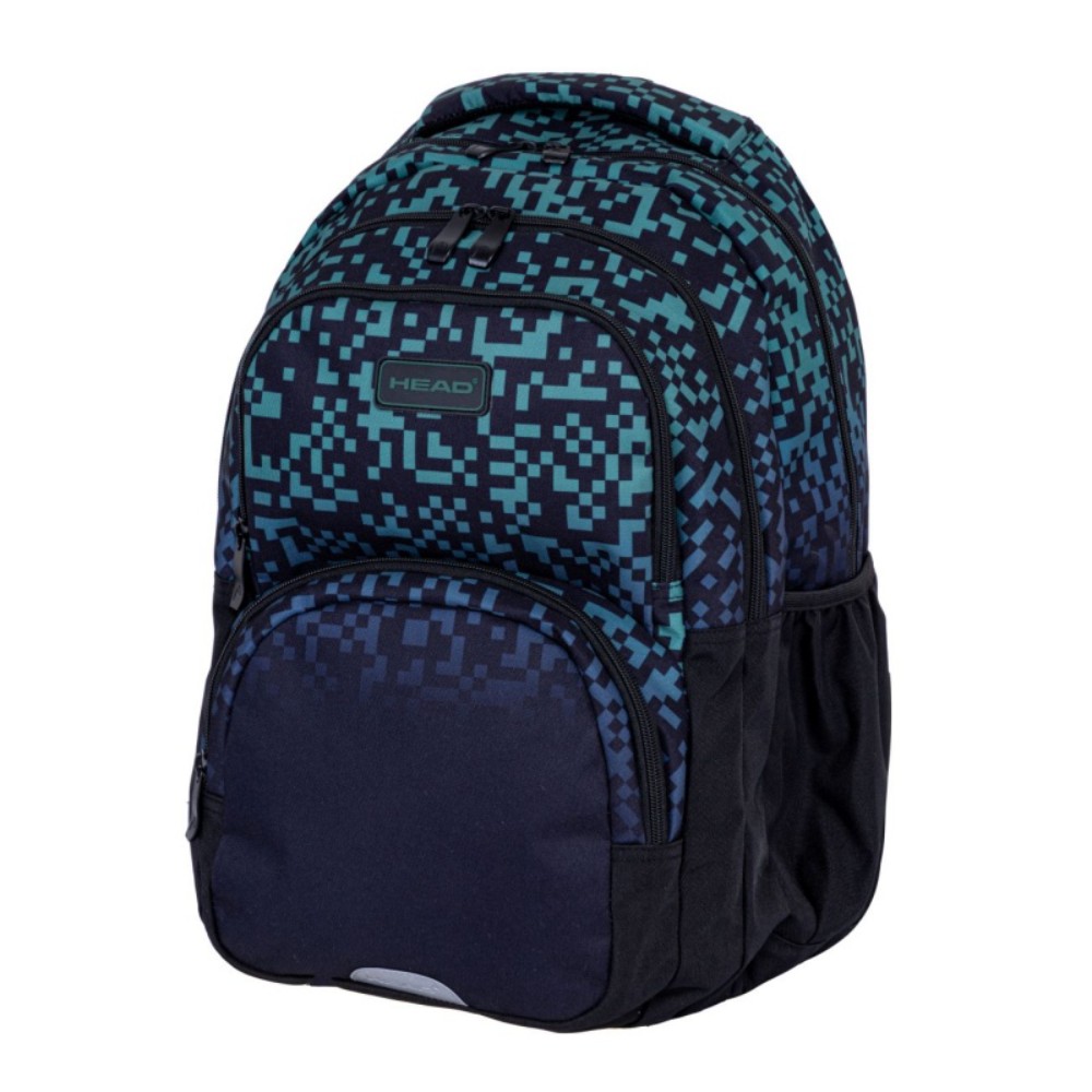 Рюкзак школьный Astra "Head Green Bricks" , темно-синий, зеленый