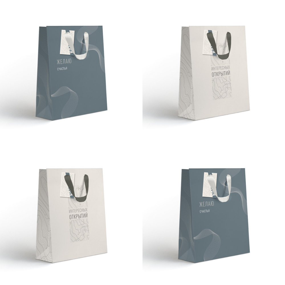 Пакет бумажный подарочный "Country LVS", 25.5х31.5х11 см, ассорти