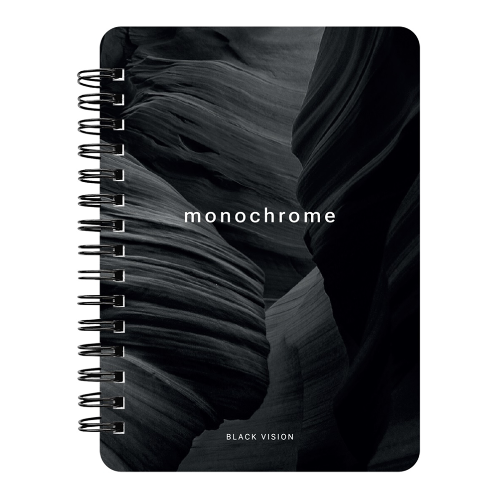 Блокнот "Dune ущелье", А6, 120 листов, в клетку, черный