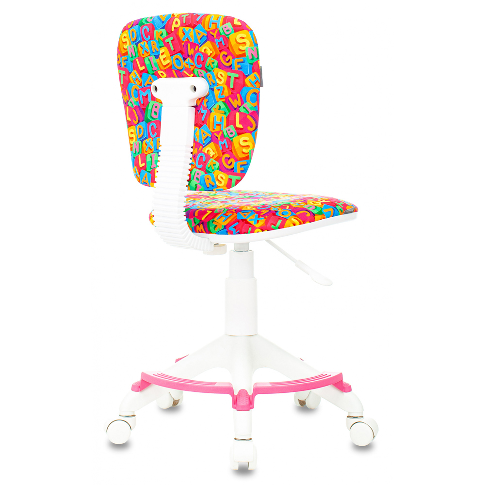 Кресло детское "Бюрократ CH-W204/F", пластик, разноцветный алфавит - 4
