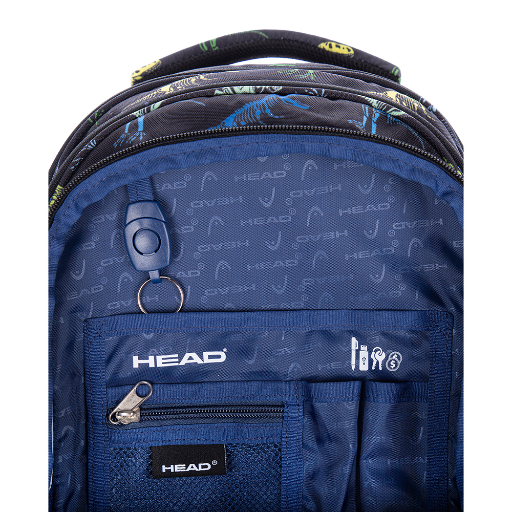 Рюкзак молодежный "Head dinos era", чёрный - 9