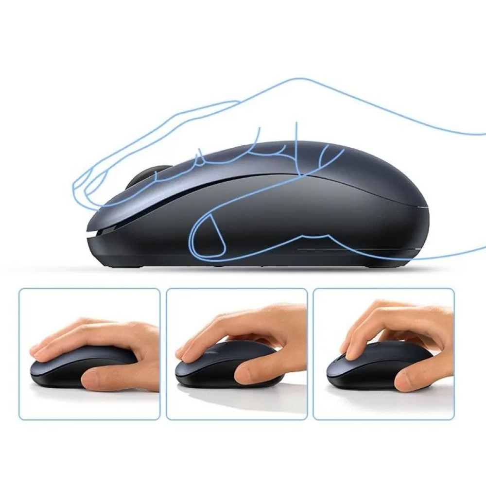 Мышь Ugreen "105/90550", беспроводная, 2400 dpi, 4 кнопки, темно-синий  - 3